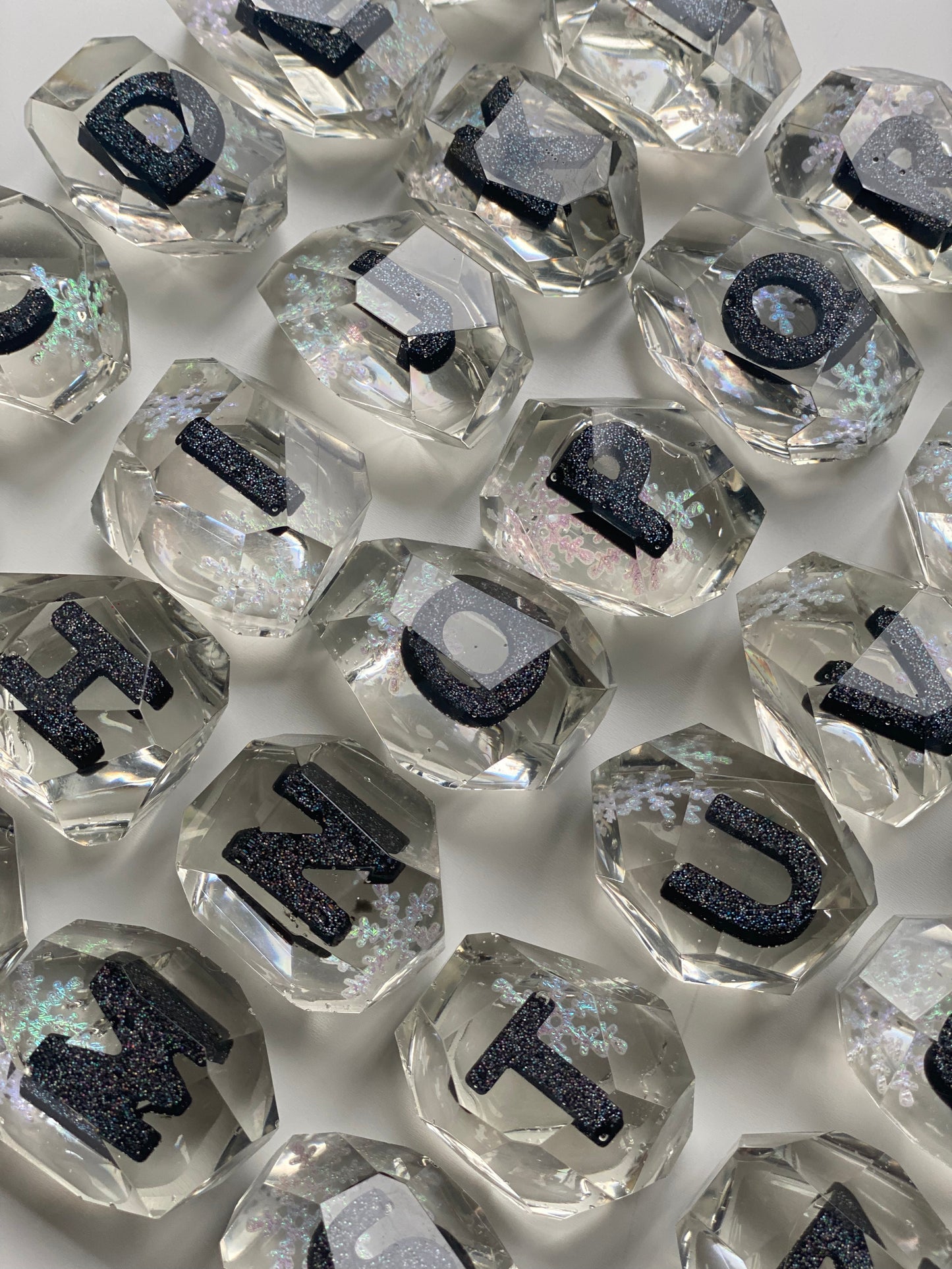 Snowflake Alphabet Gemstones