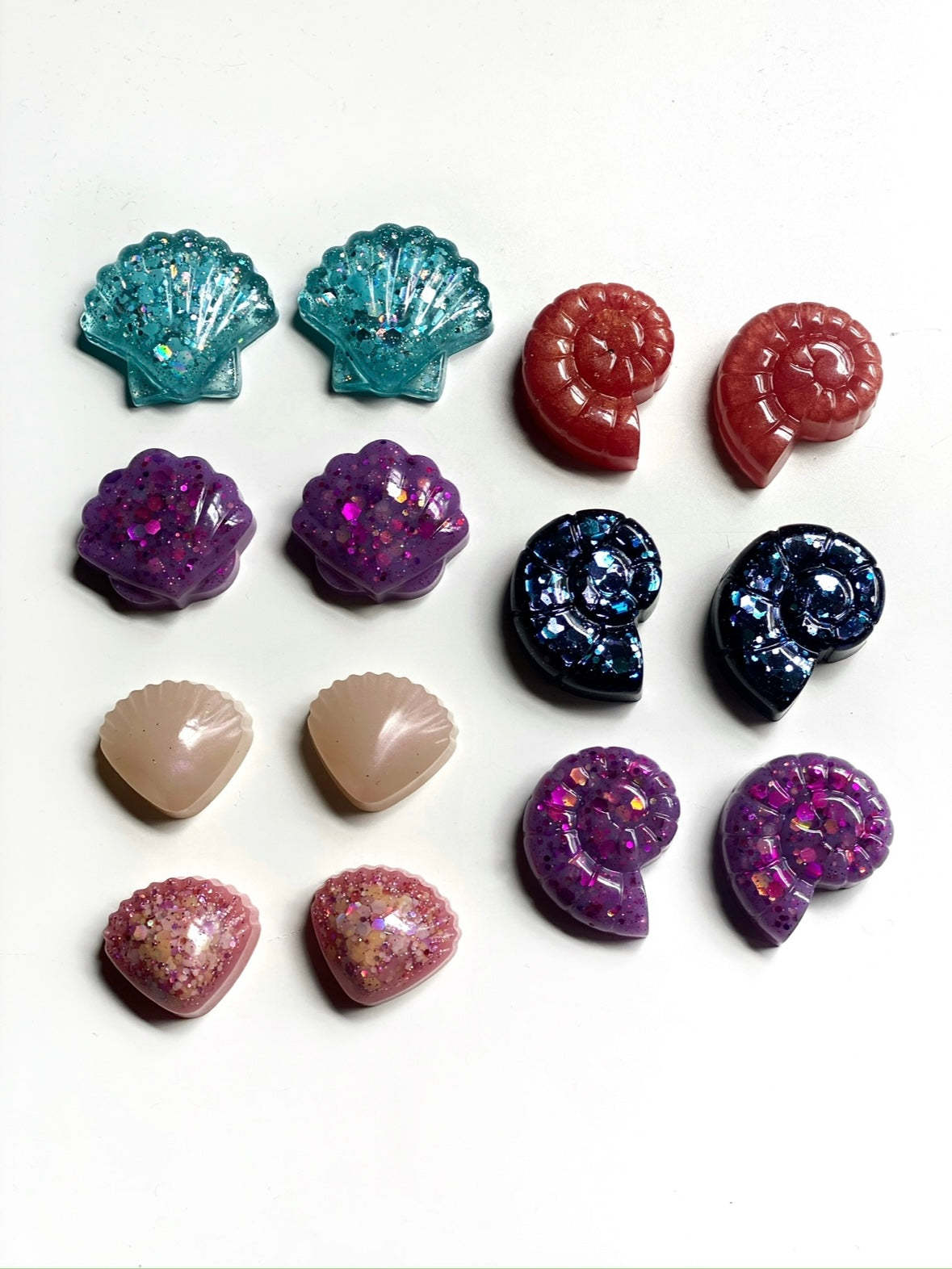 Set of 4 Resin Seashells (Style #5)