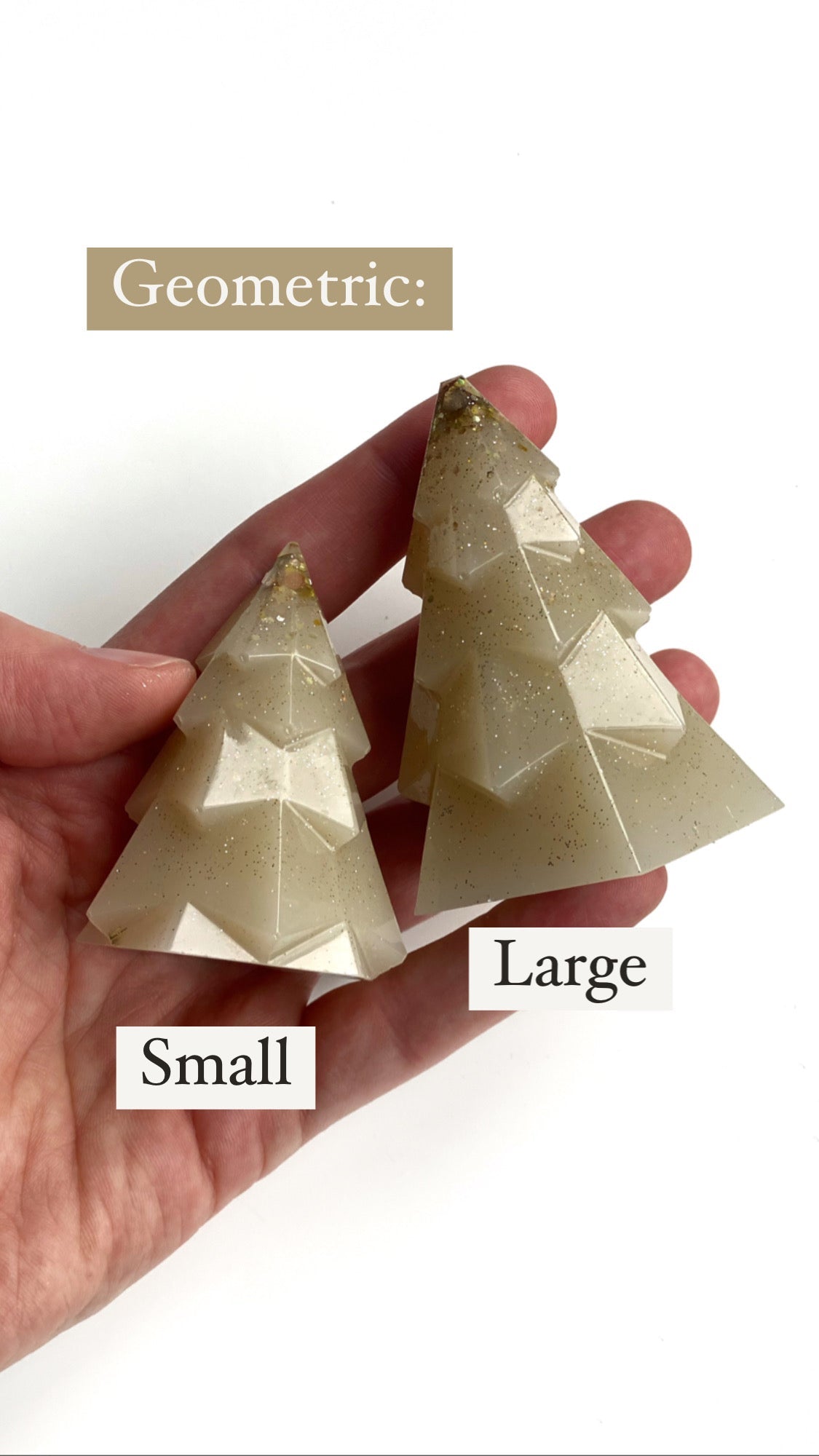 Resin Winter Trees Blue-Gray