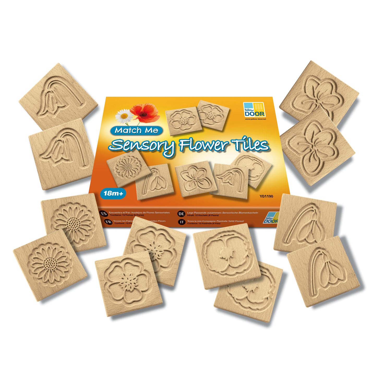 Match Me – Sensory Flower Tiles by Yellow Door