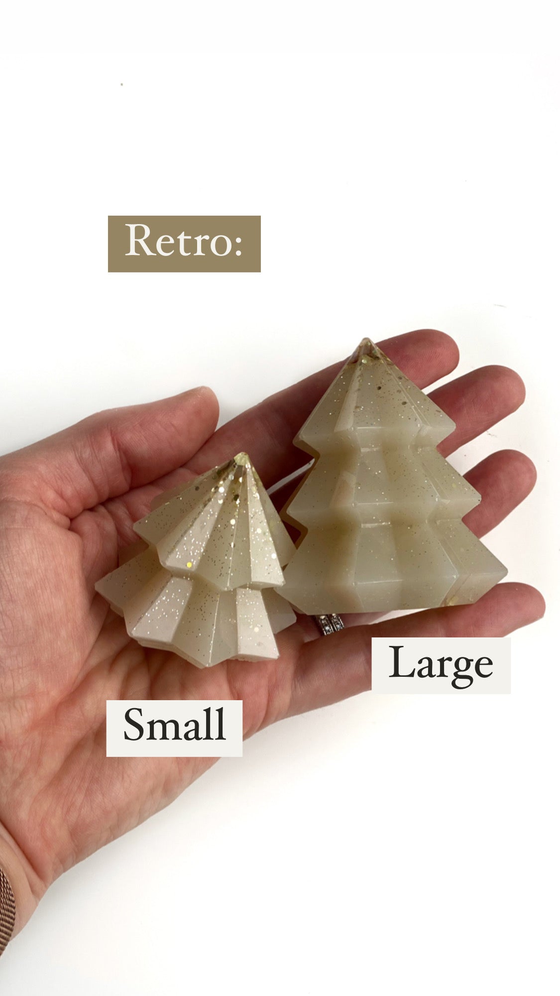 Resin Winter Trees Blue-Gray