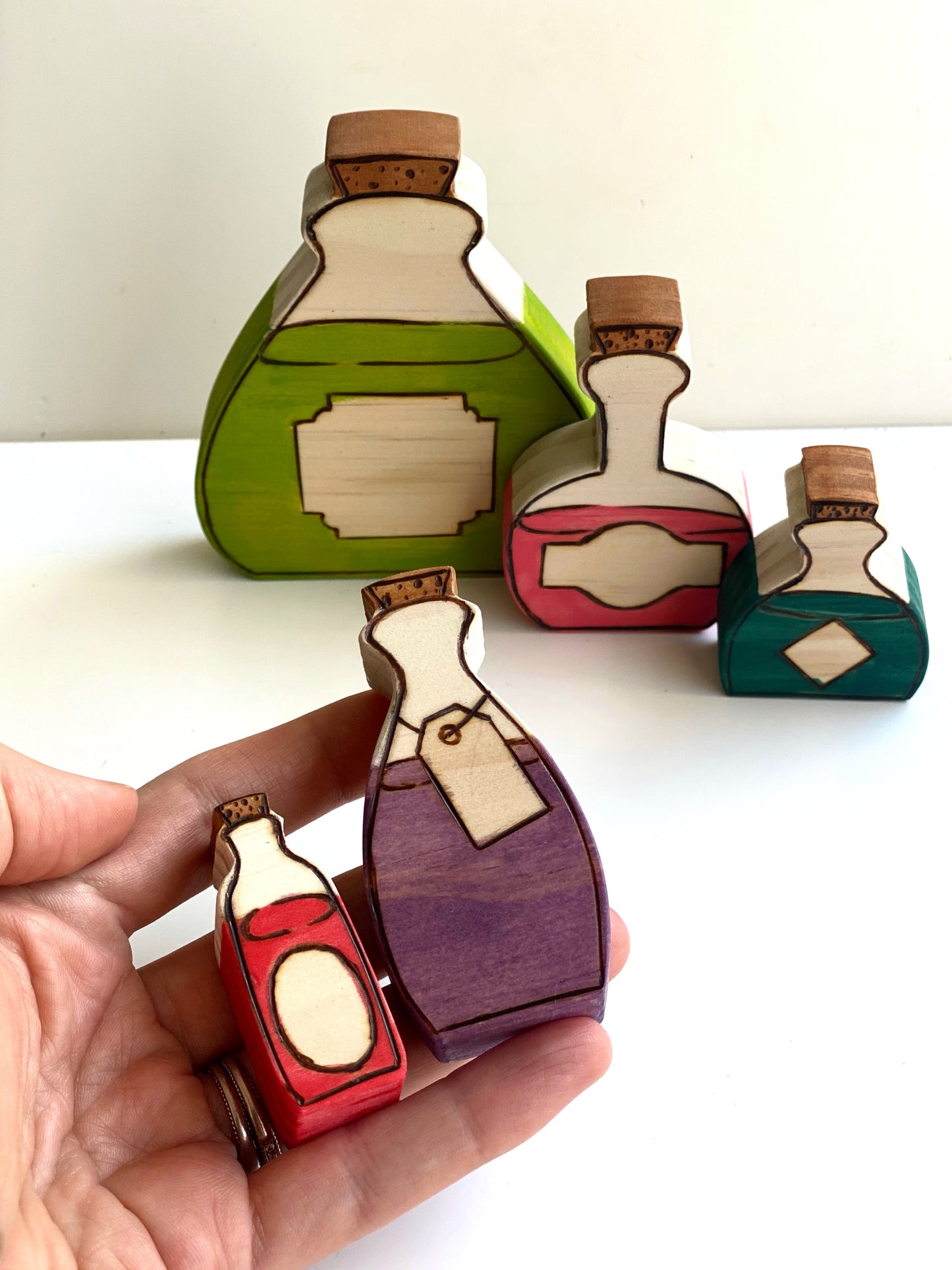 Potion Bottle Chunky Wood Cutouts