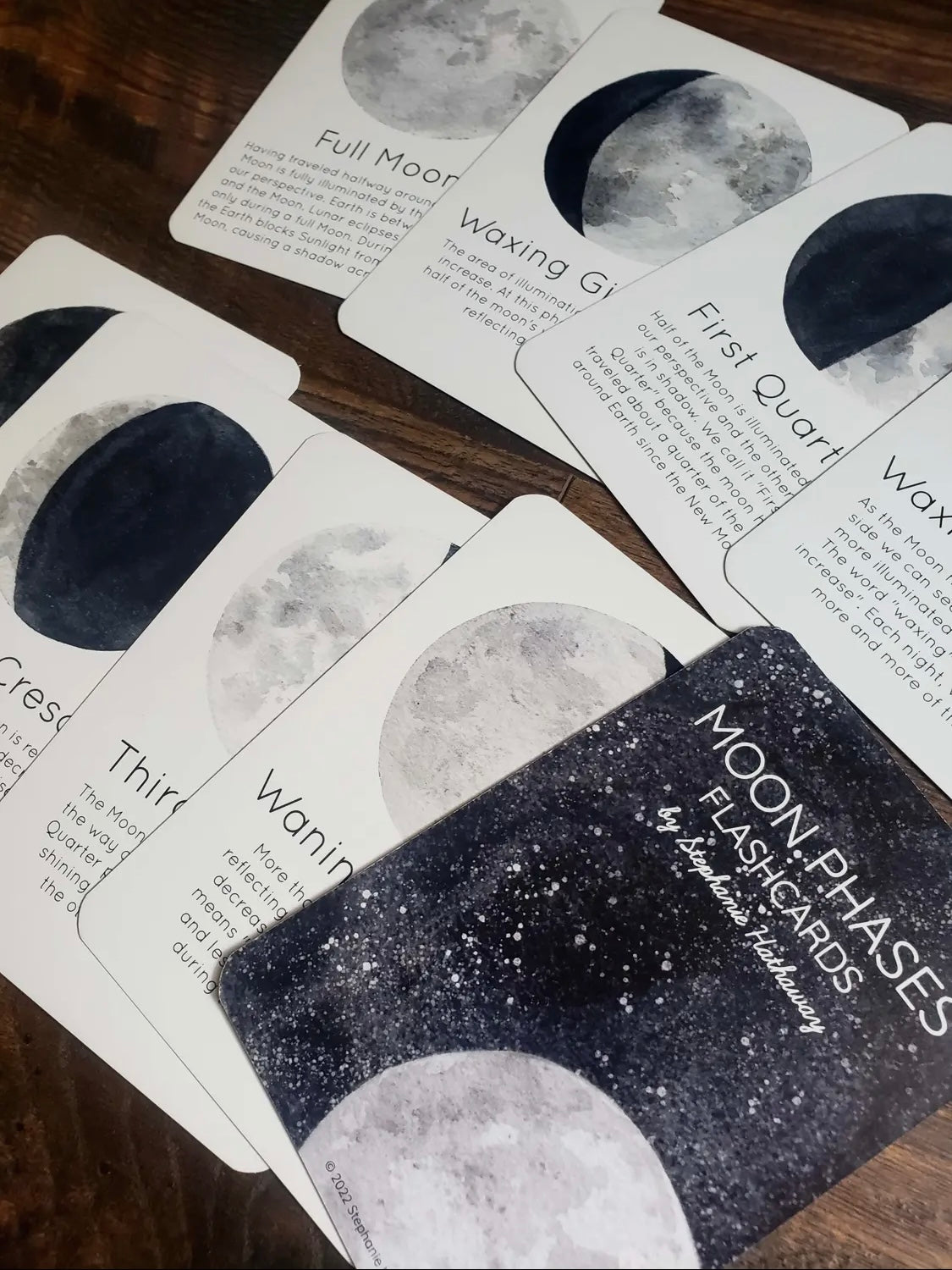 Moon Phases Flash Cards