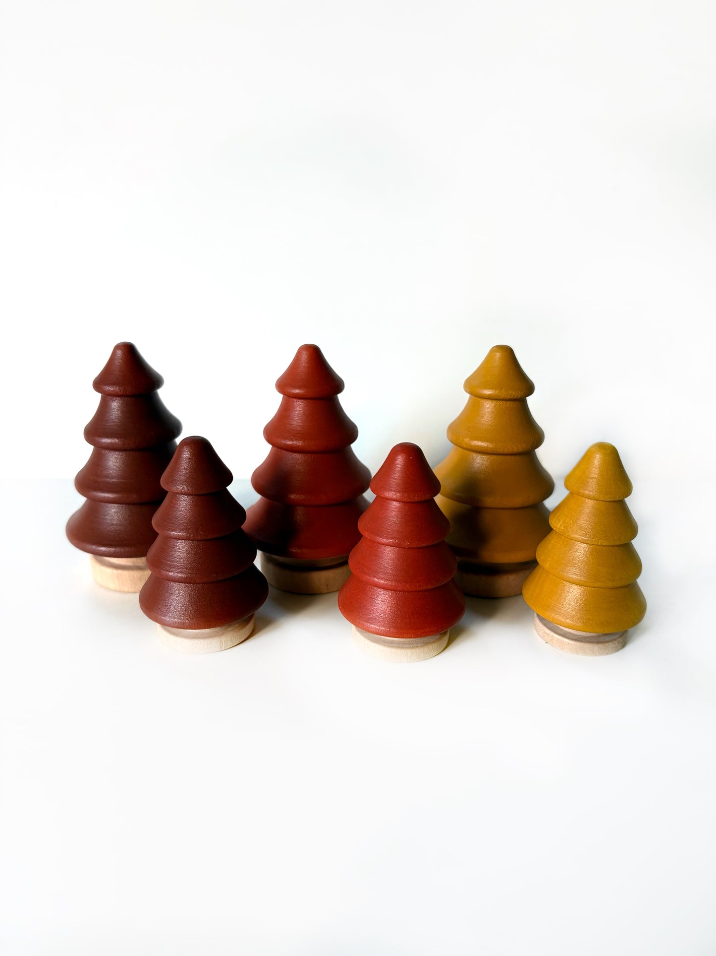 Autumn Painted Wood Trees