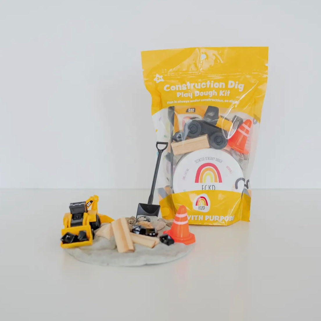 Construction (Cookies 'N Cream) Sensory Play Dough Kit