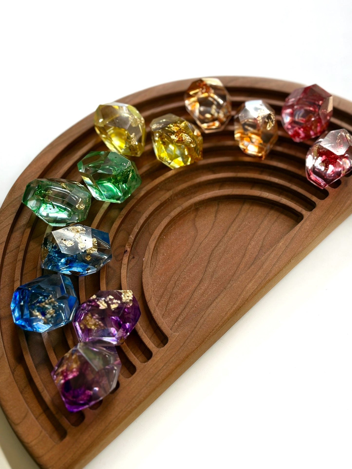Rainbow Resin Gemstones