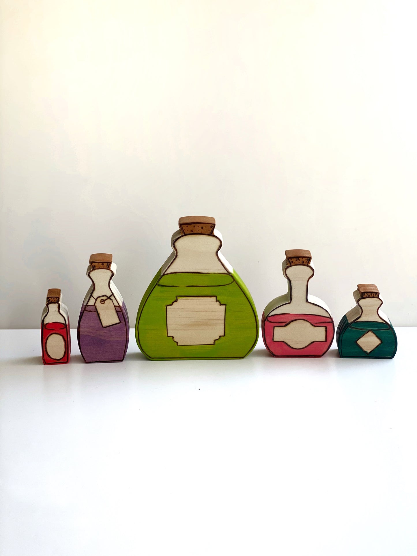 Potion Bottle Chunky Wood Cutouts