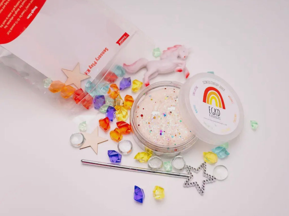 Unicorn Rainbow (Vanilla Buttercream) Sensory Dough Play Kit