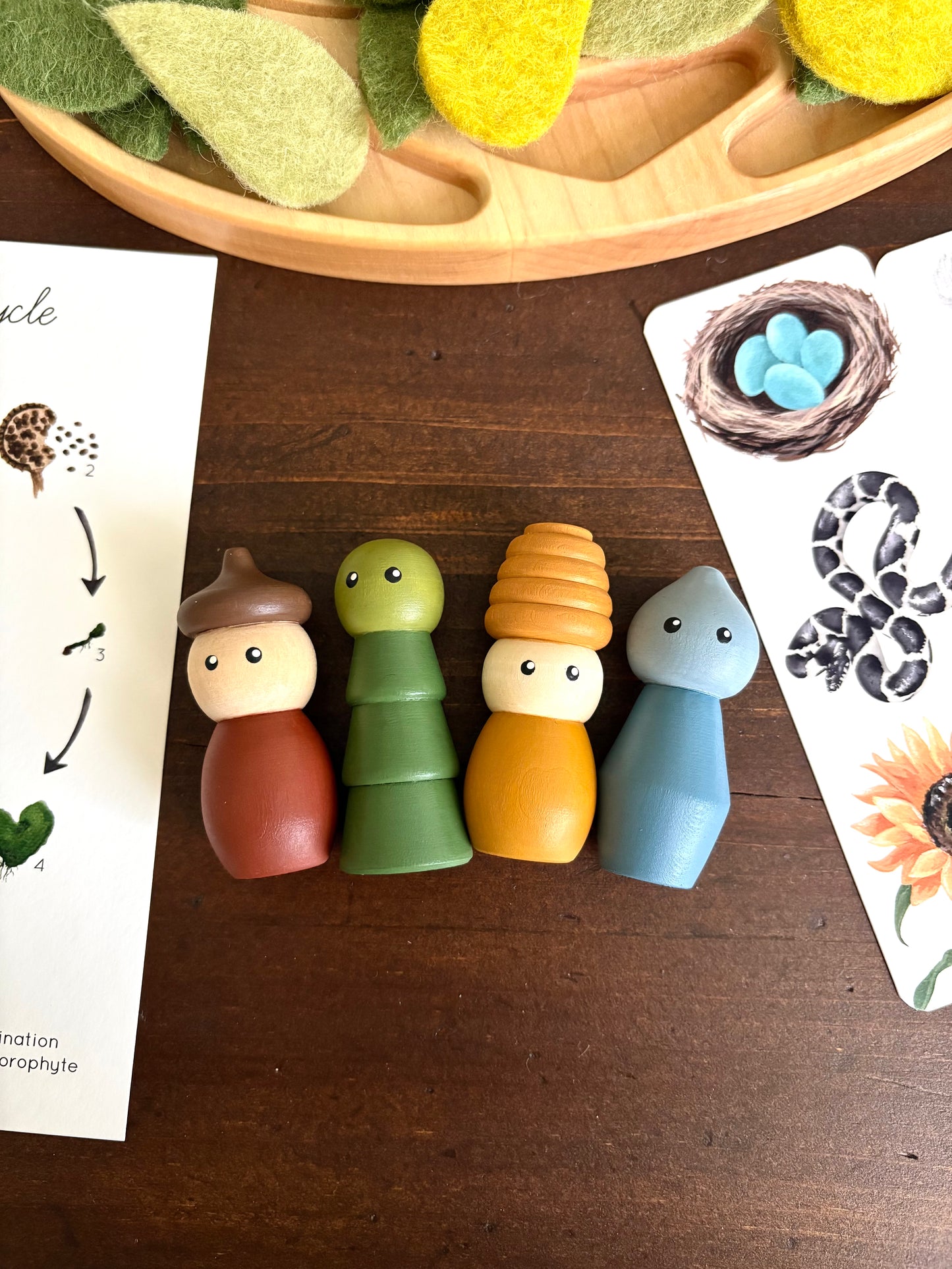 Mini Nature Peg Doll Set