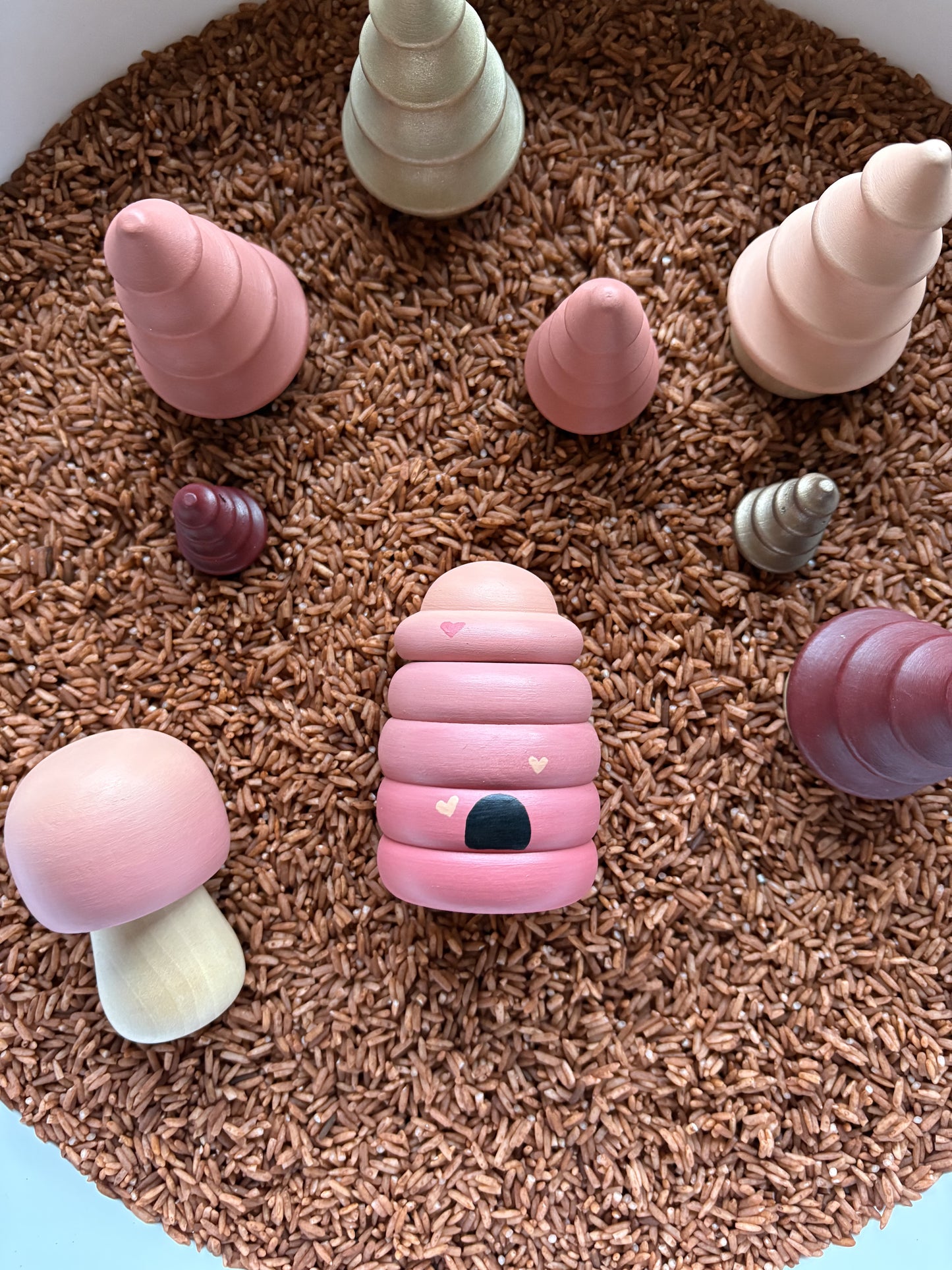 Bee Mine Hats Off Nature Friend Valentine Peg Doll in Cup