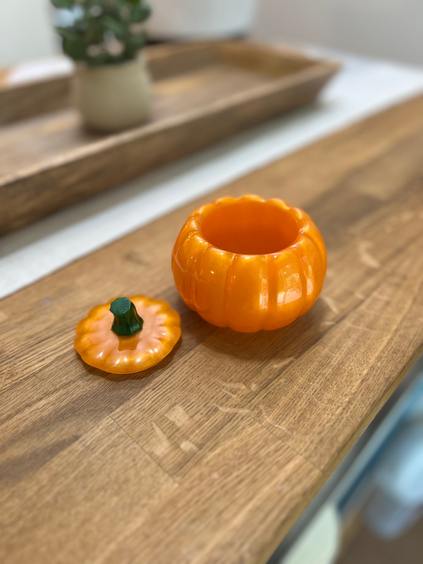 Resin Pumpkin Box