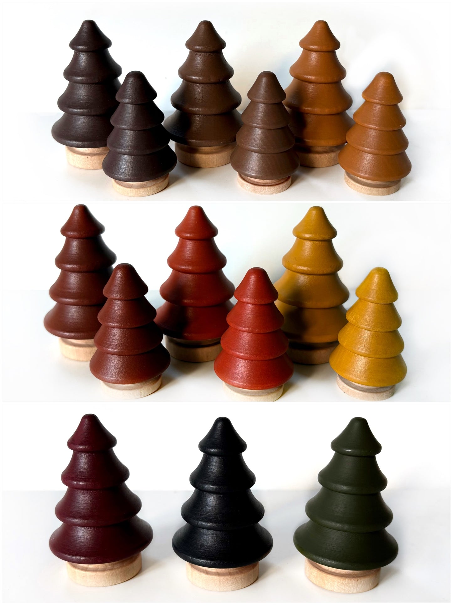 Autumn Painted Wood Trees