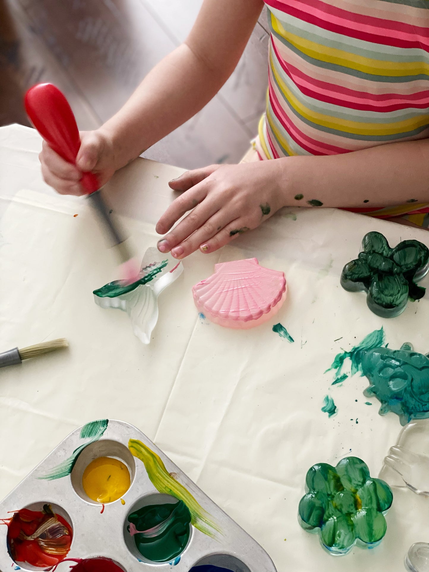 Paintable XL Resin Mermaid Tail and Shell