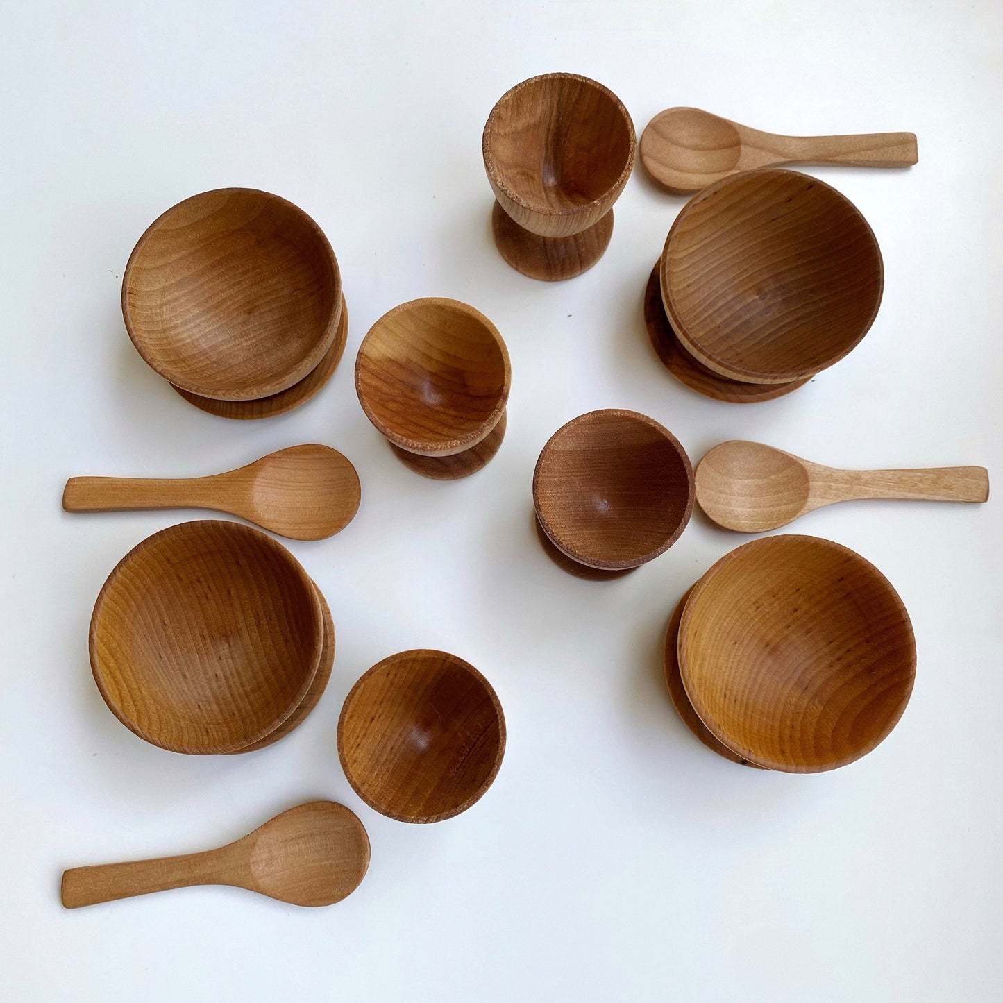 FLAWED Montessori Waldorf Wooden Pretend Play Dish Set