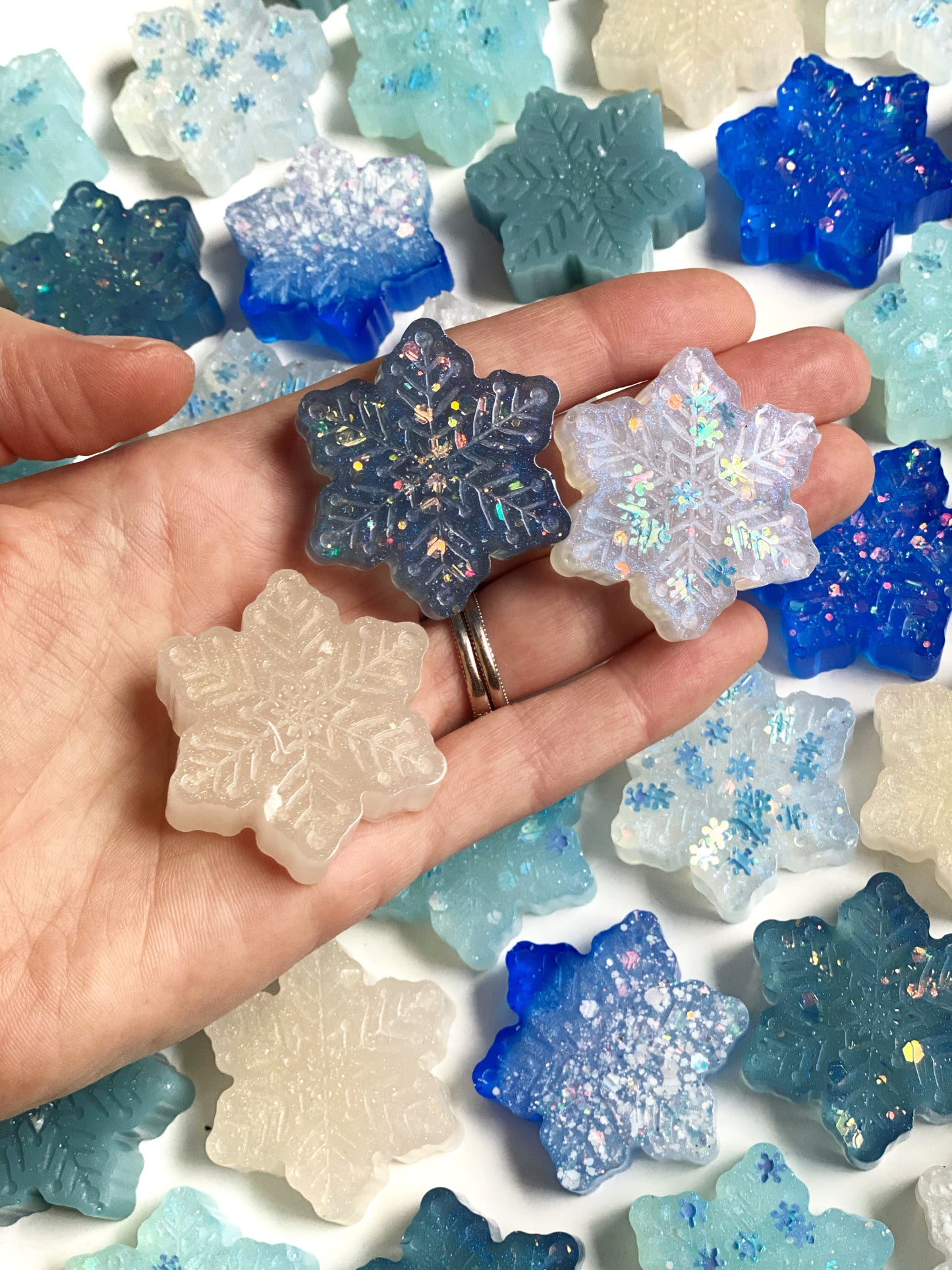 Chunky Resin Snowflakes