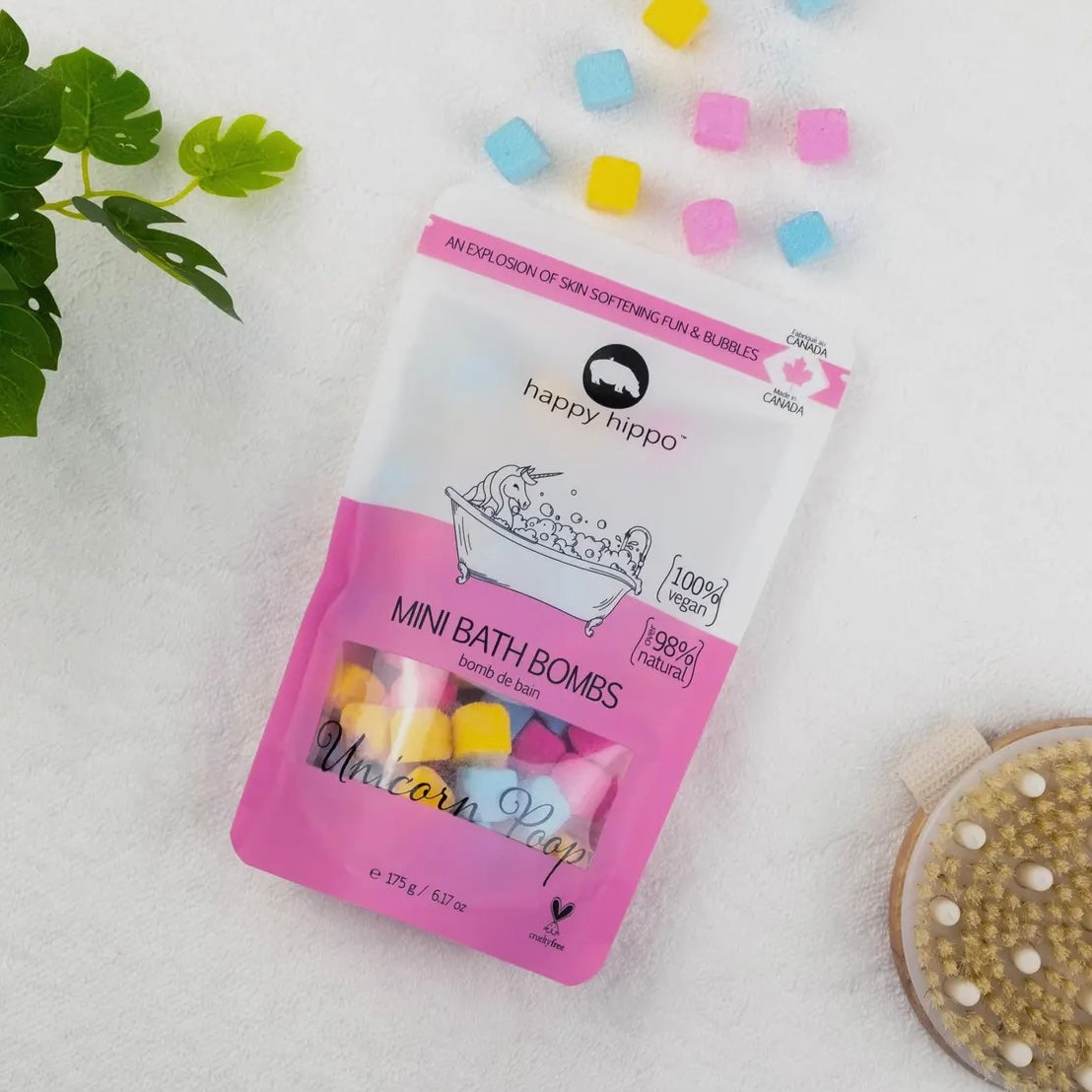 Unicorn Poop Mini Bubble Bombs by Happy Hippo Bath