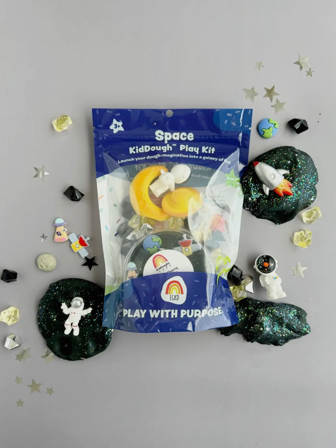 Space (Black Cherry) Sensory Play Dough Kit