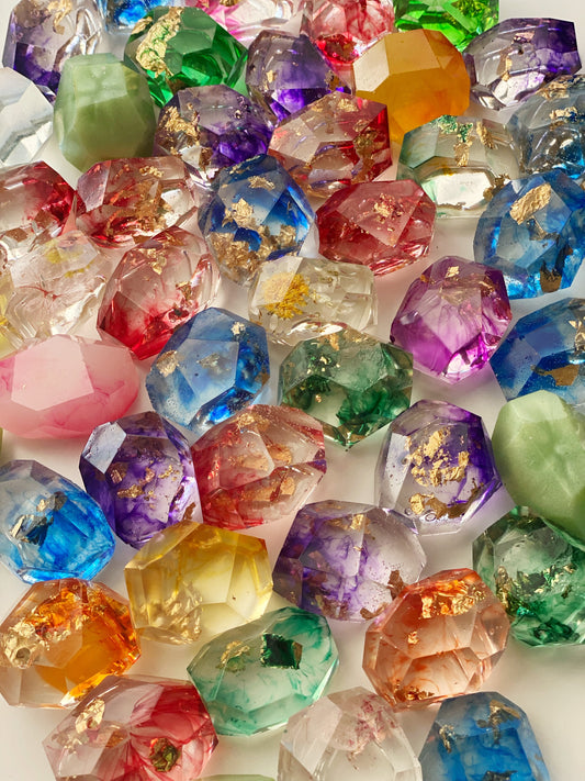 Mystery Bag of 10 Flawed Resin Gemstones