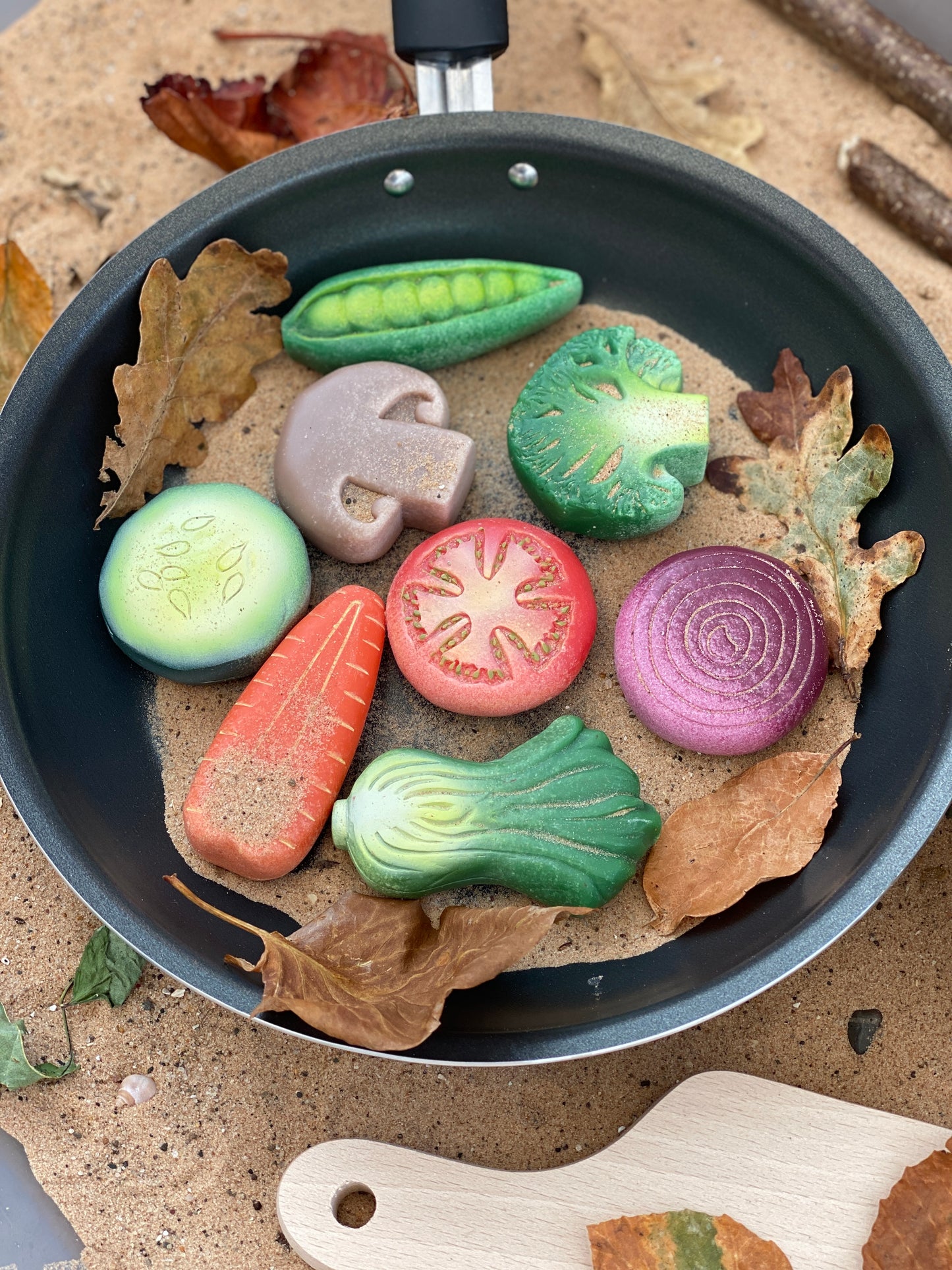 Vegetables Sensory Play Stones by Yellow Door