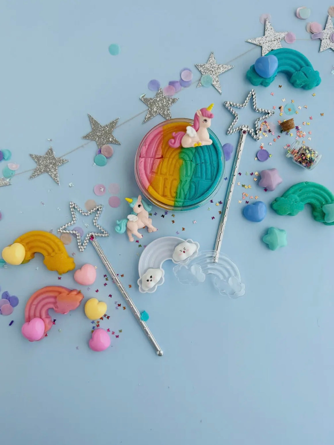 Unicorn (Rainbow Sherbet) Kiddough Play Kit