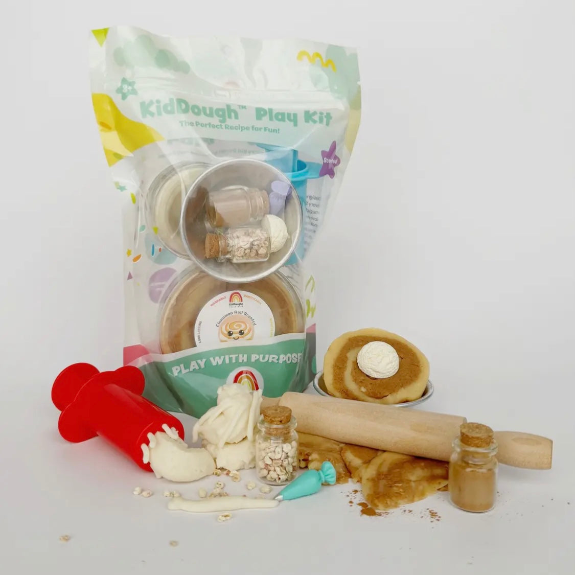 Cinnamon Roll Kiddough Play Kit