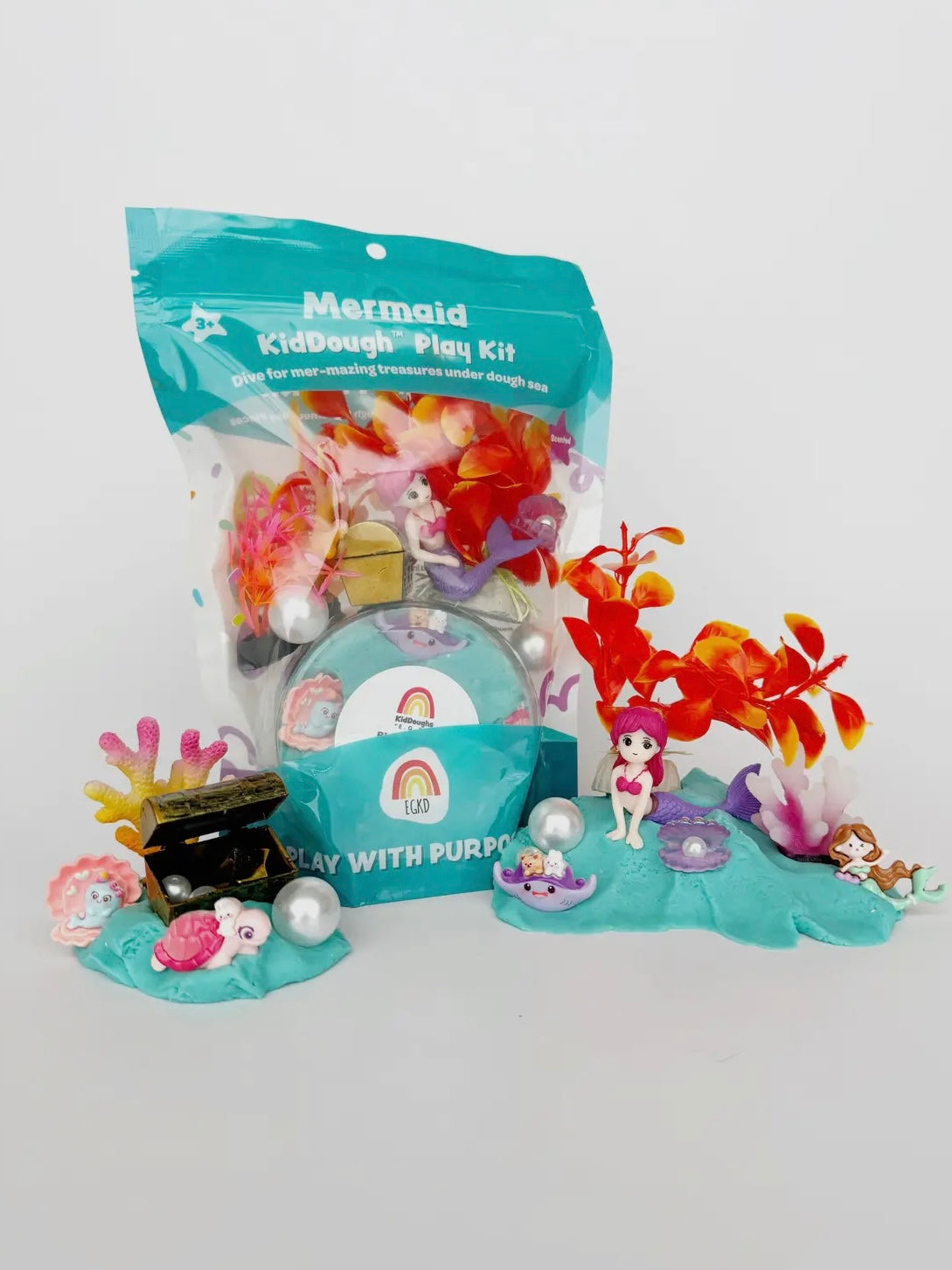 Mermaid (Blue Hawaiian) Kiddough Play Kit