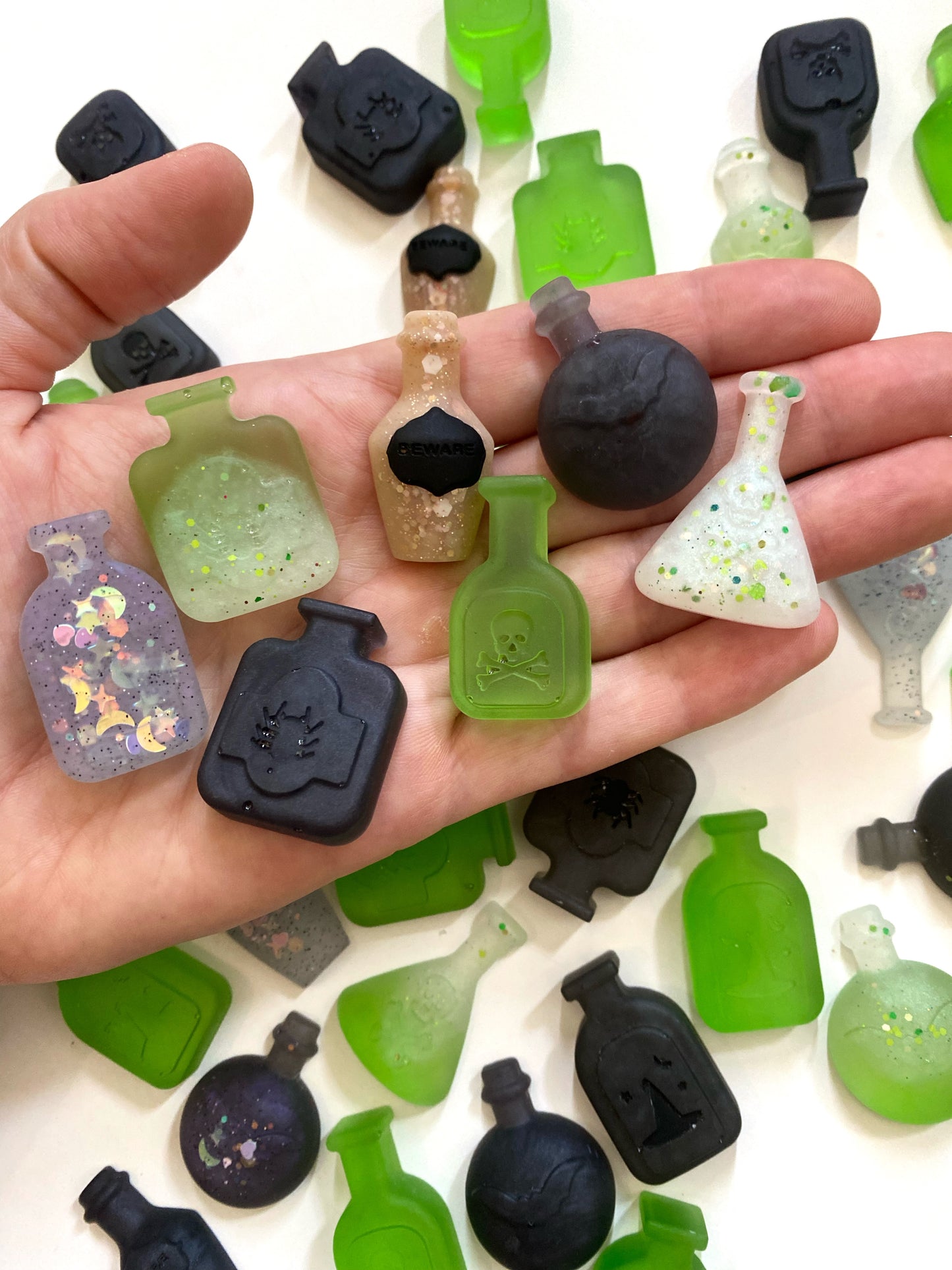 Mini Resin Potion Bottle Set