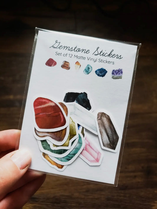 Gemstone Sticker Pack, Set of 12