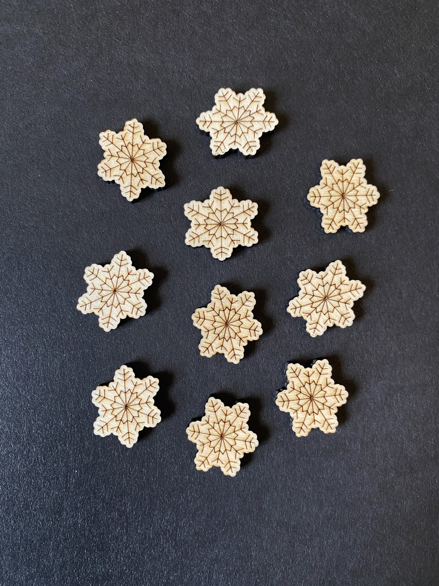 Mini Wood Snowflakes