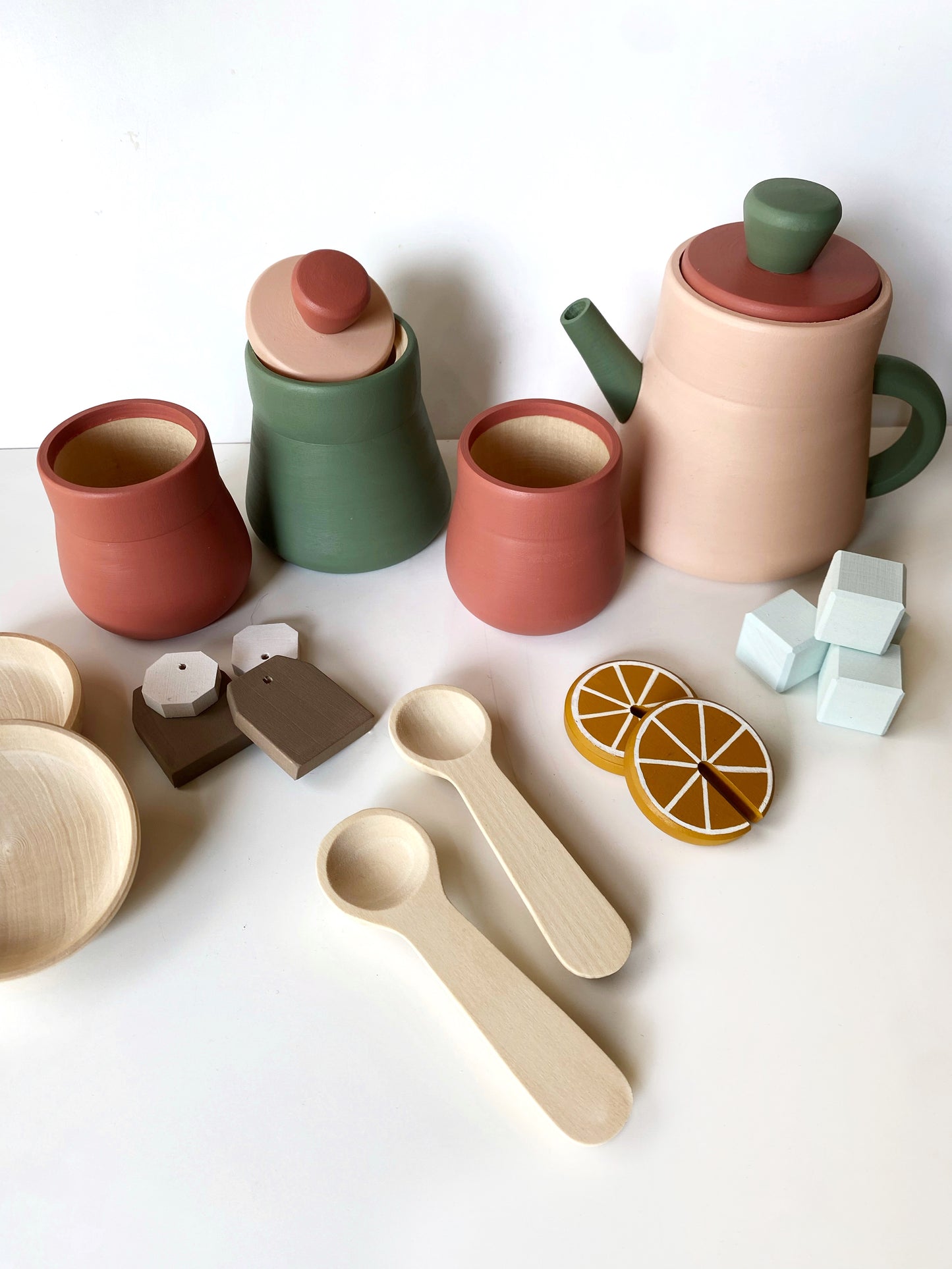 Wooden Iced Tea Set