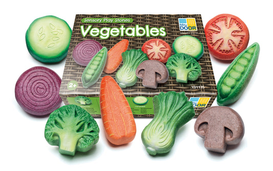 Vegetables Sensory Play Stones by Yellow Door