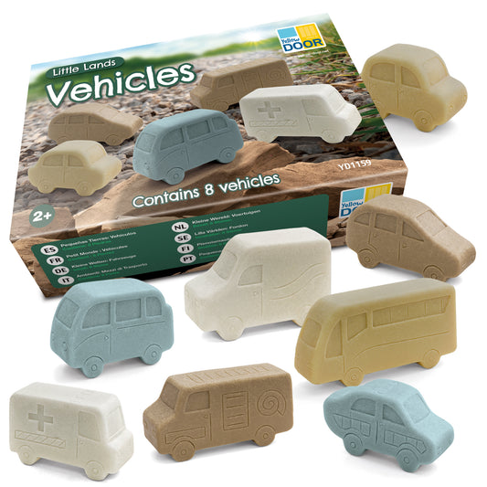 Little Lands Vehicles Sensory Play Stones by Yellow Door