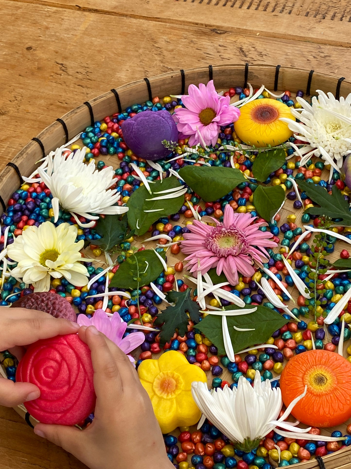 Sensory Play Stones – Flowers