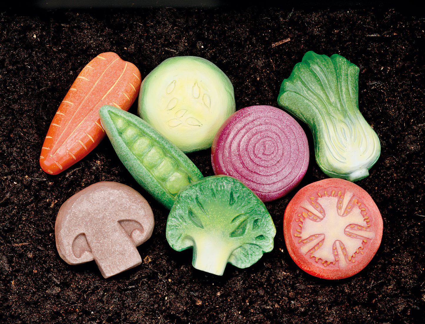 Vegetables Sensory Play Stones by Yellow Door