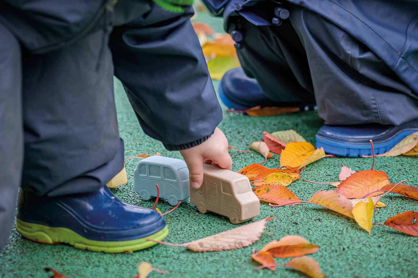 Little Lands Vehicles Sensory Play Stones by Yellow Door