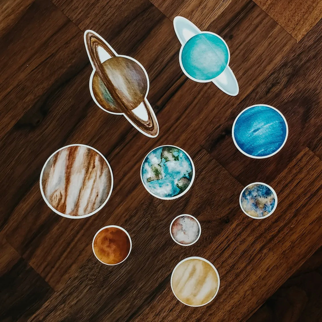 Solar System Sticker Pack, Set of 9