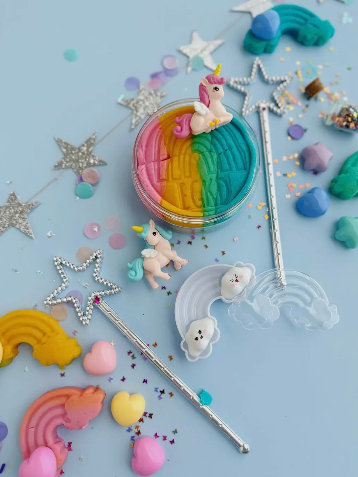 Unicorn (Rainbow Sherbet) Kiddough Play Kit