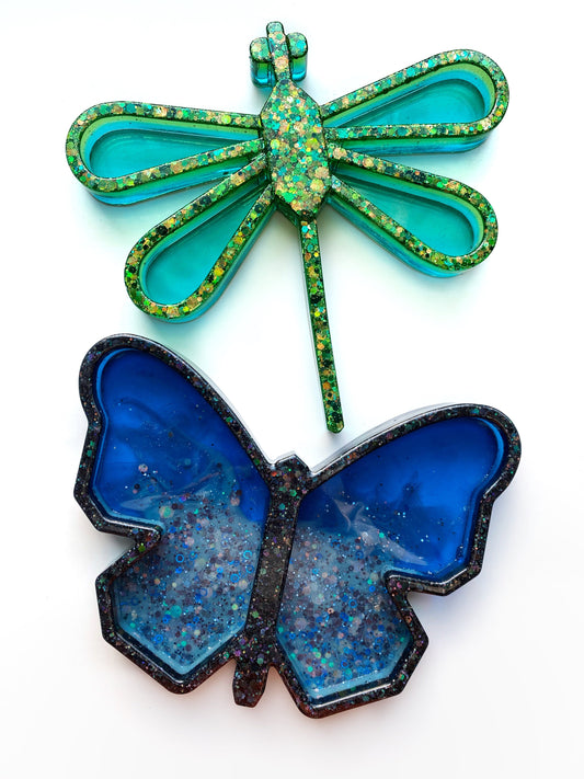 Resin Butterfly and Dragonfly Trays