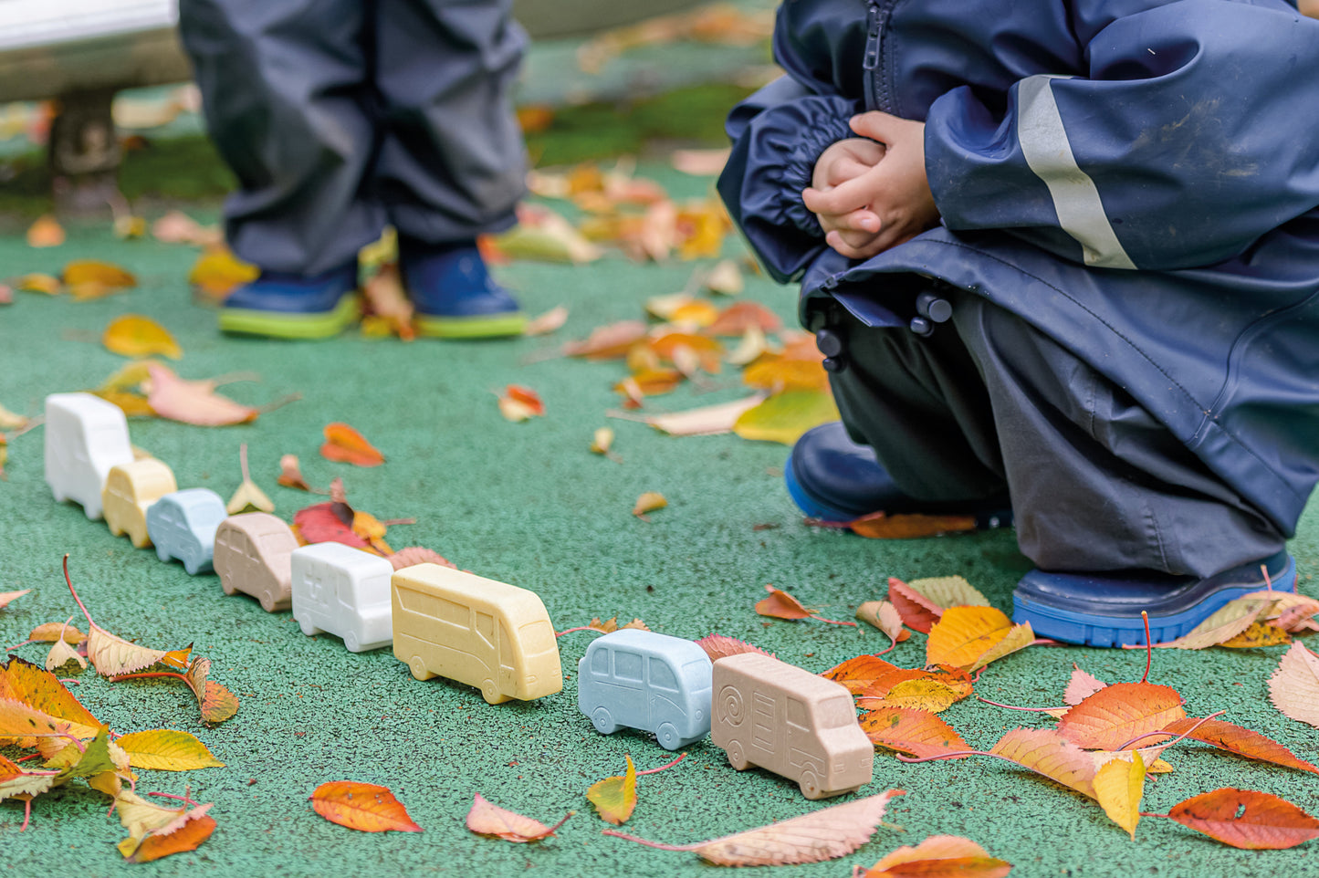 Little Lands Vehicles Sensory Play Stones by Yellow Door