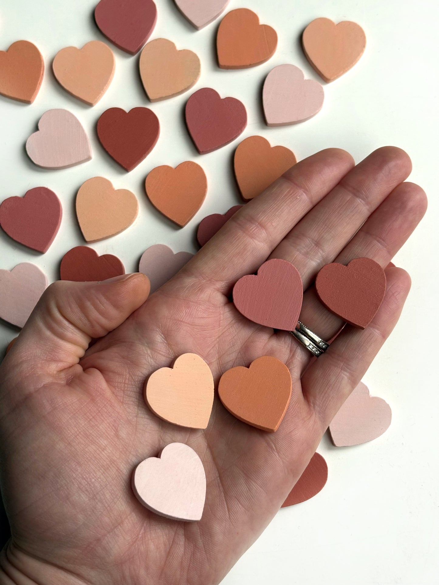 Wood Heart Counters