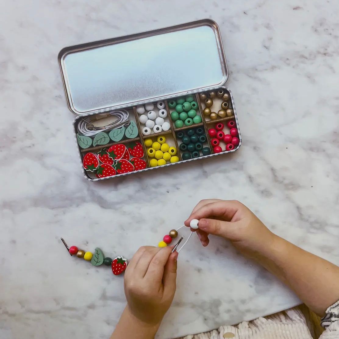 Strawberry Bracelet Bead Kit by Cotton Twist