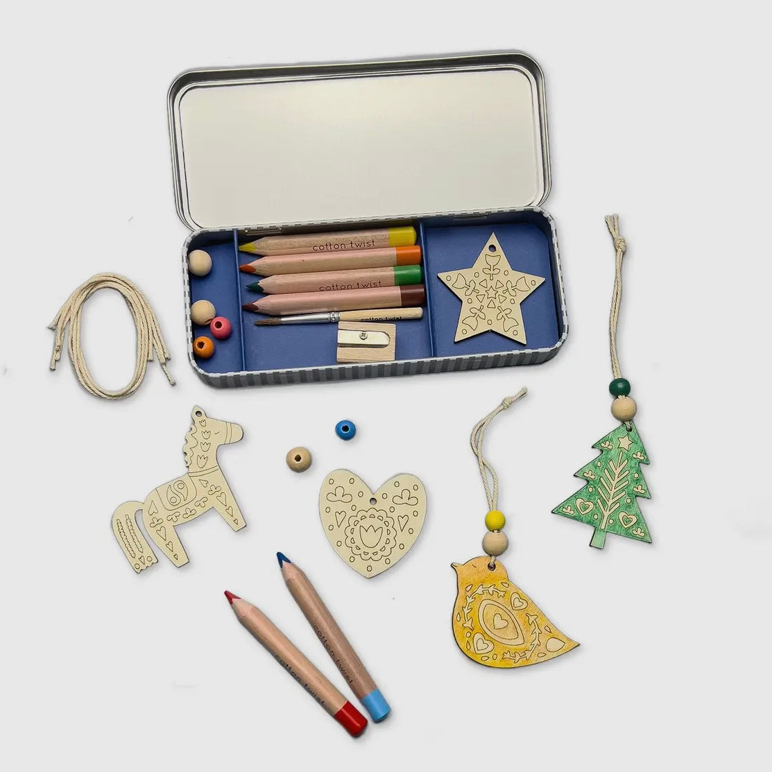 Folk Art Christmas Decoration Kit by Cotton Twist