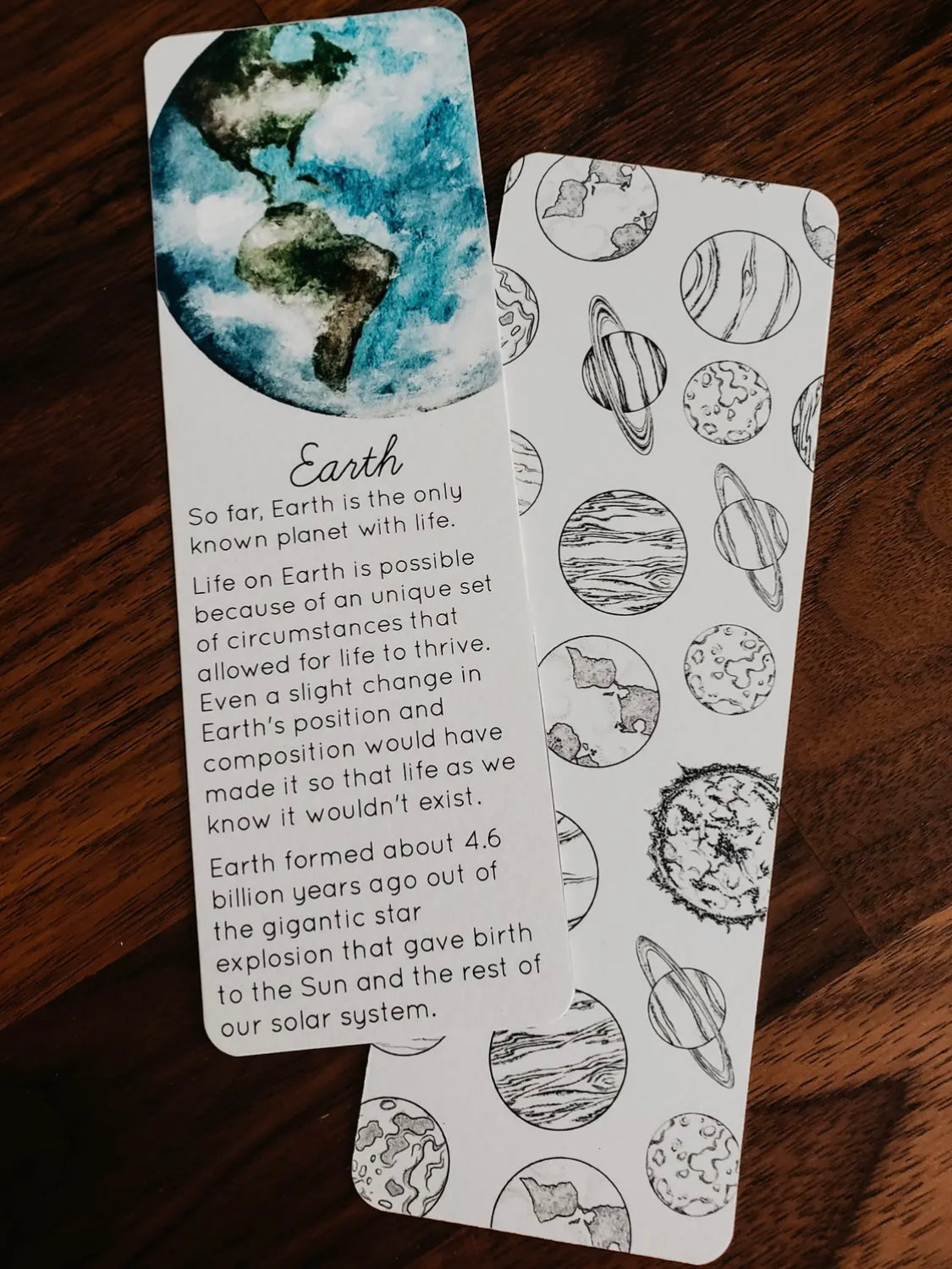 Solar System Bookmarks Pack, Set of 9