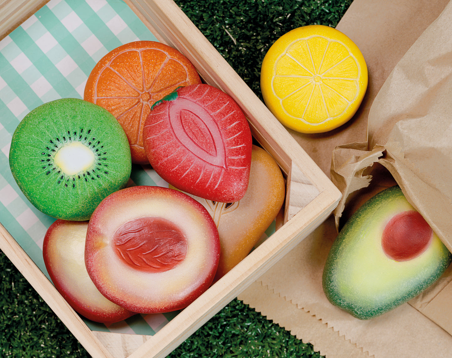 Fruit Sensory Play Stones by Yellow Door