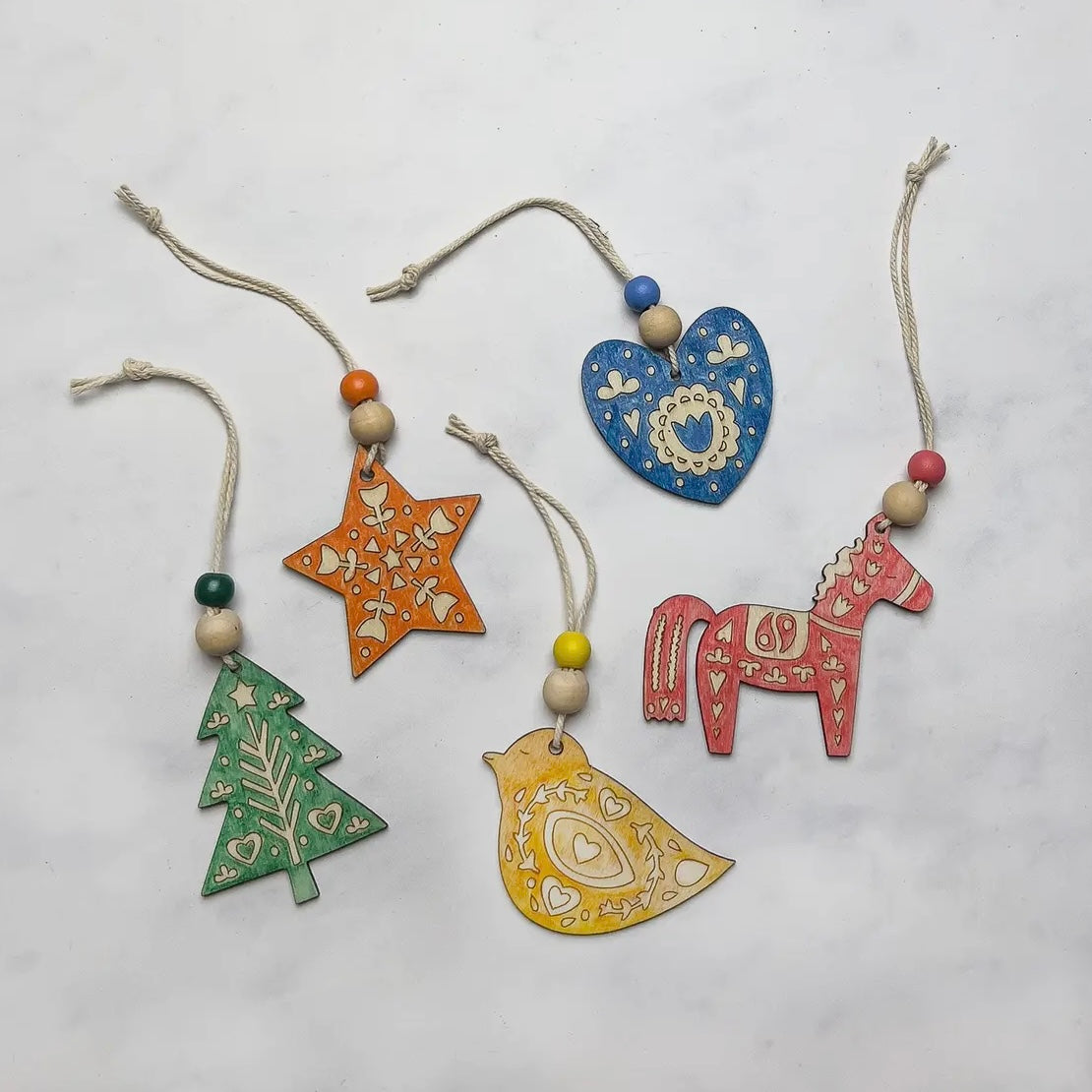 Folk Art Christmas Decoration Kit by Cotton Twist