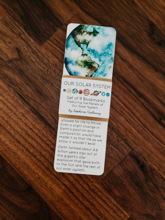 Solar System Bookmarks Pack, Set of 9