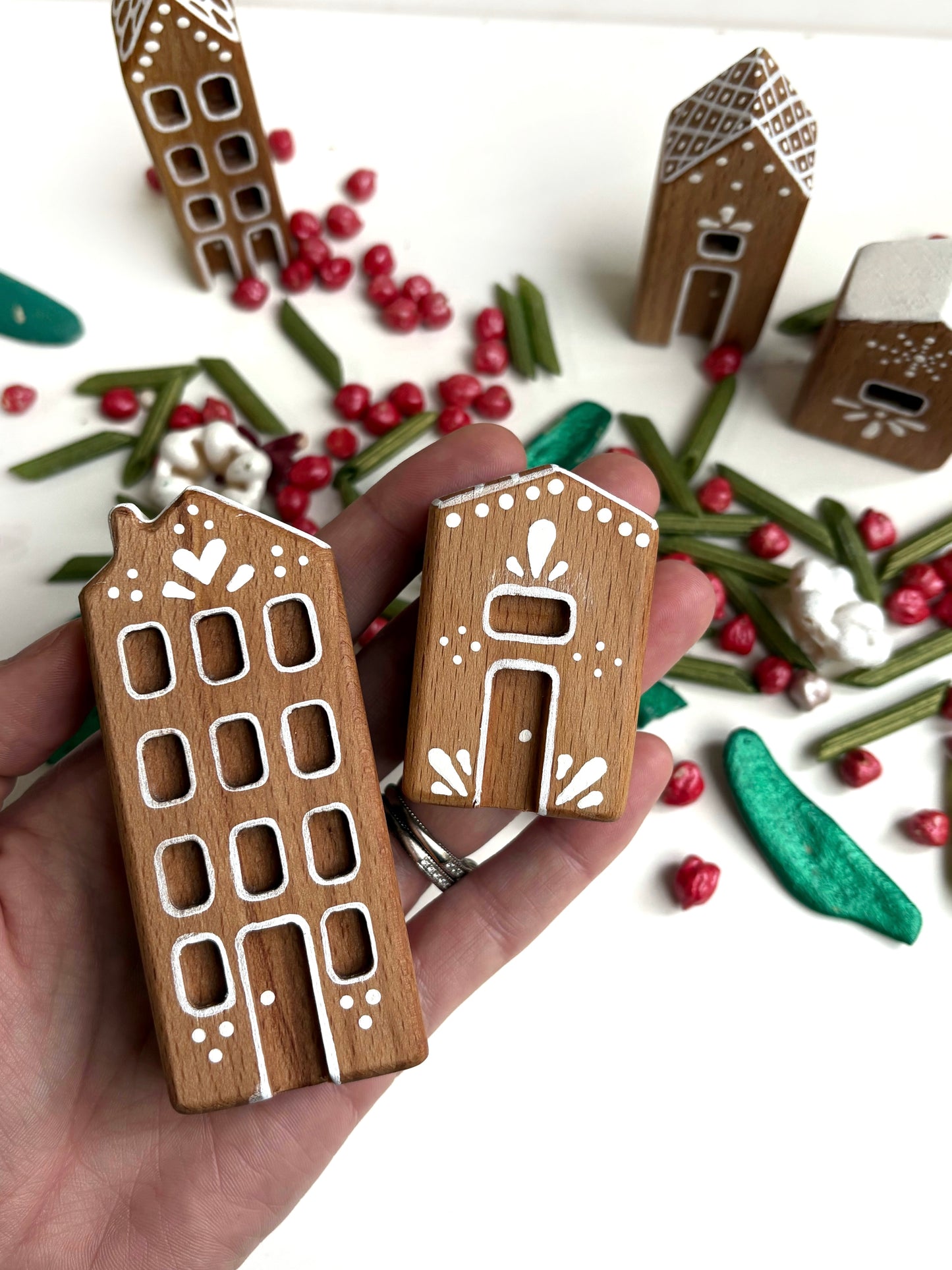 Wood Gingerbread Houses