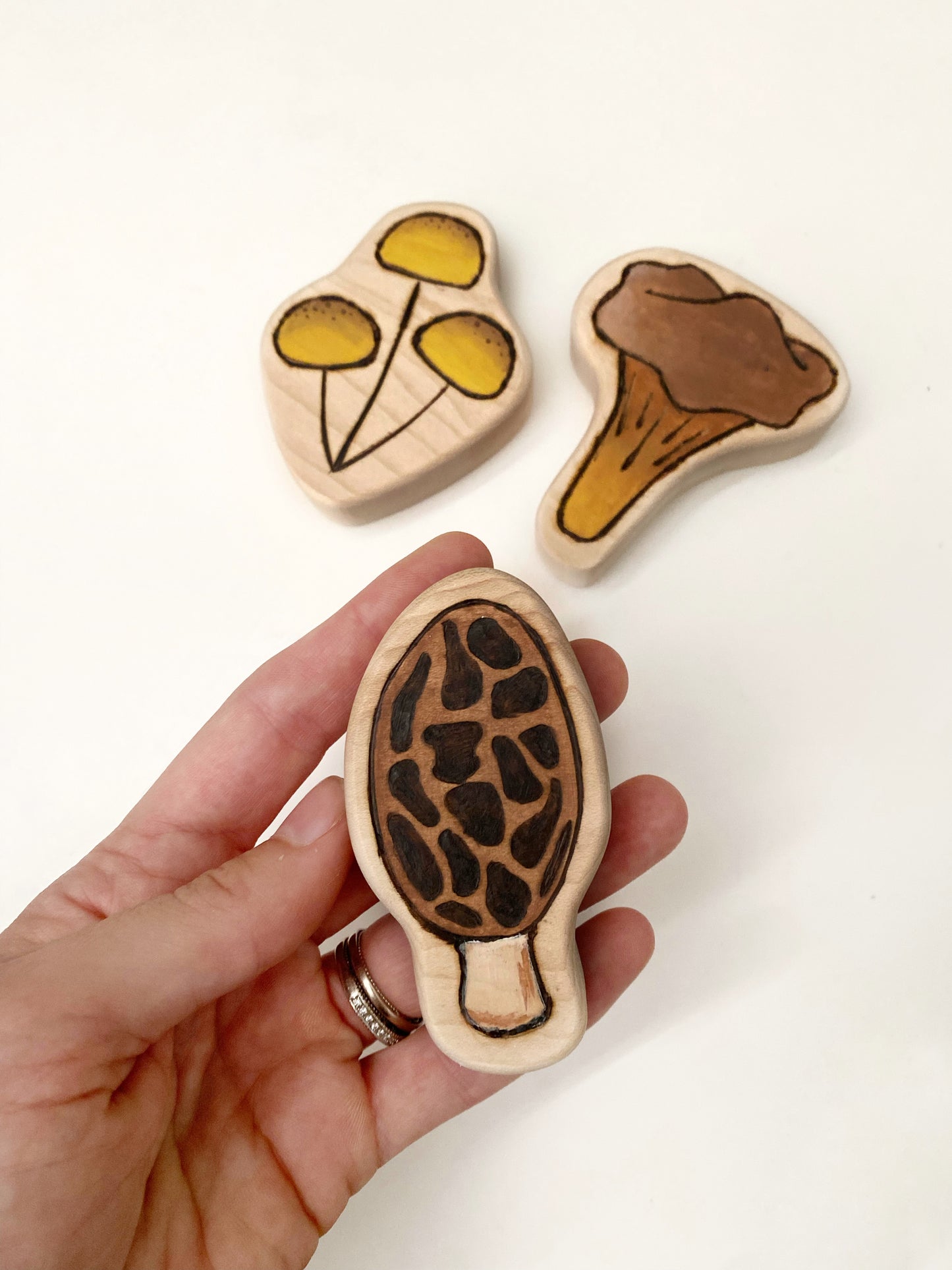 Mushroom Chunky Wood Cutout Set