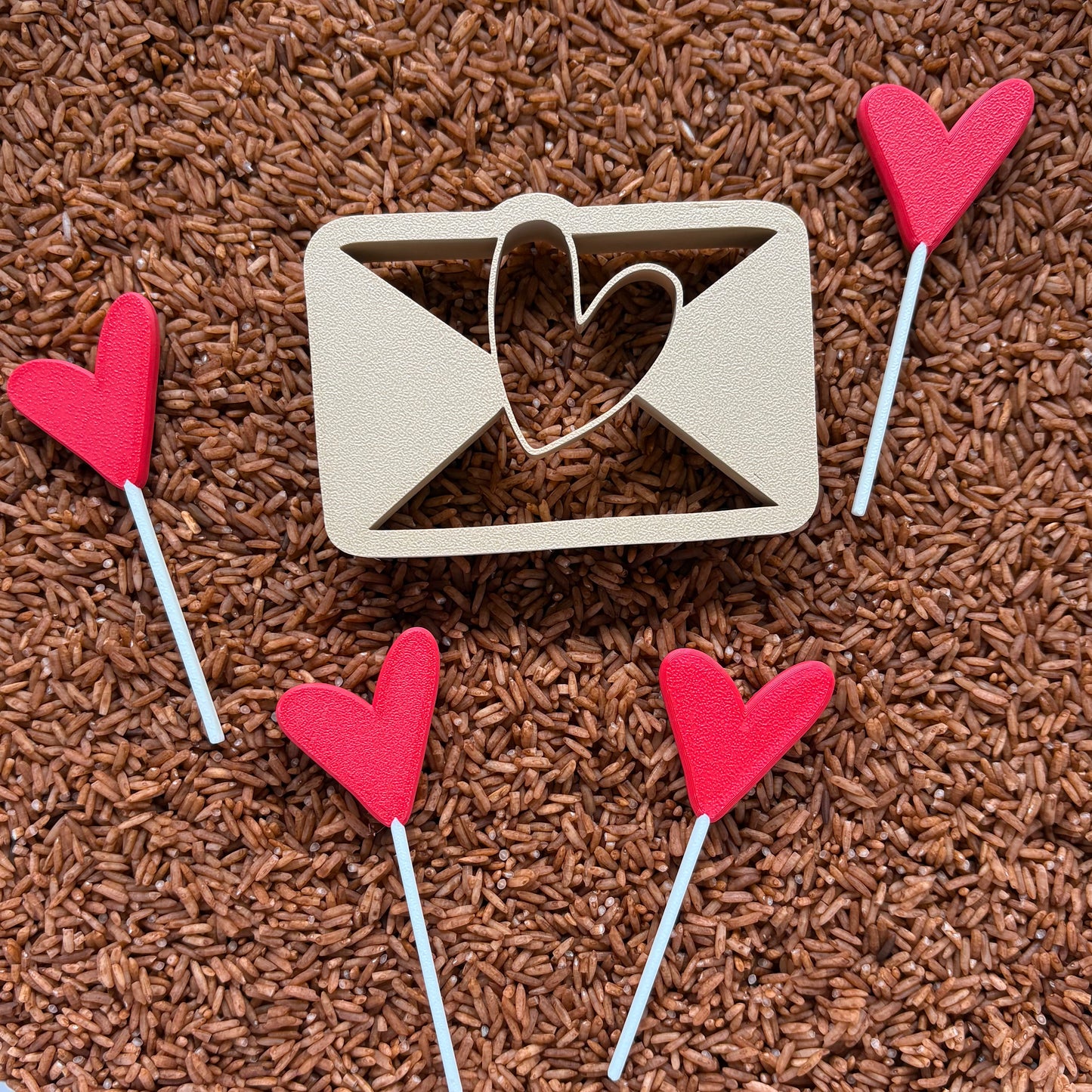 Envelope with Heart Eco Dough Cutter by T. C. Play