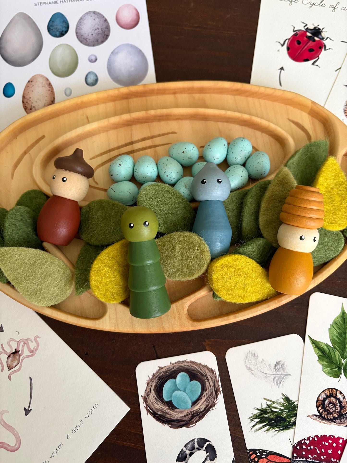 Mini Nature Peg Doll Set